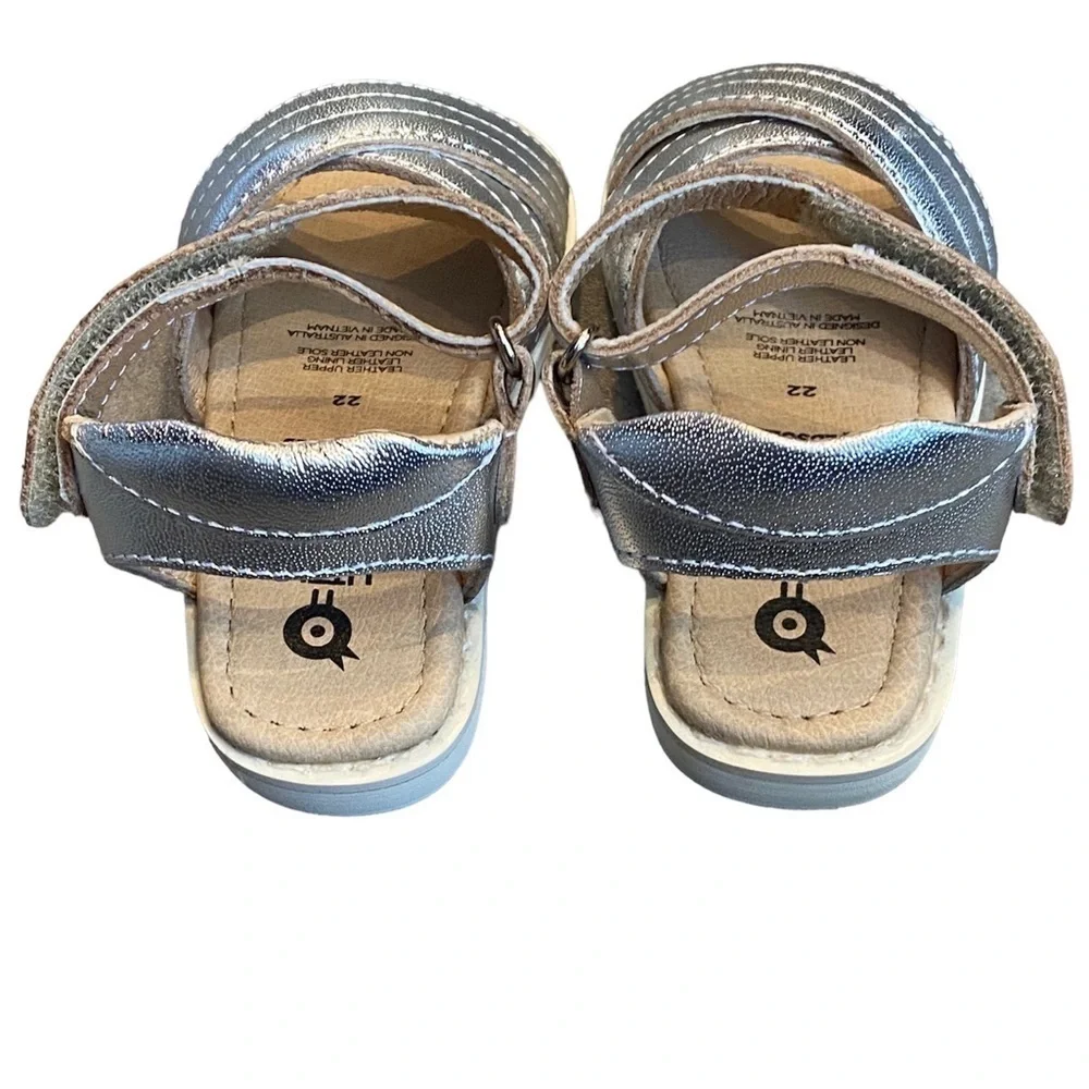 Old Soles Girls Silver Sandals BNIB